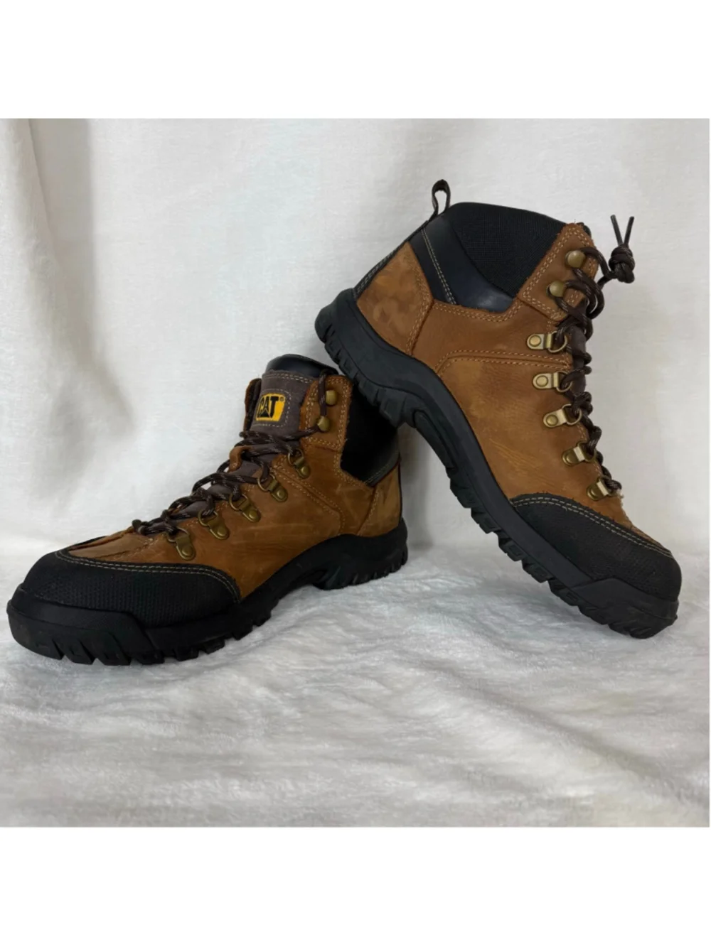 Men's Caterpillar Waterproof Slip Resistant Work Boots P74128 Steel Toe 11.5